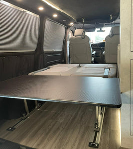 VW T5/T6 California conversions Multiflexboard. Consoles with struts and board.